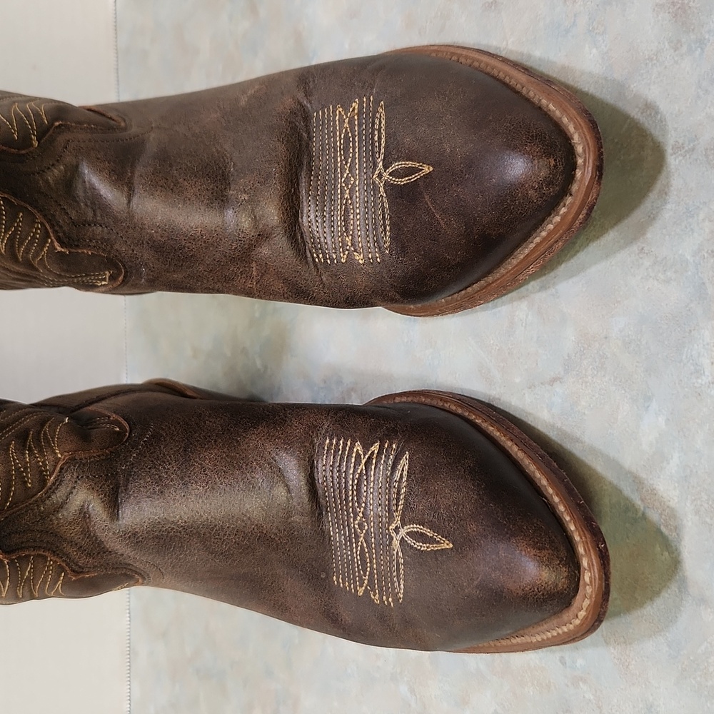 Abilene 9059 brown cowgirl boots 10 - Picture 9 of 11